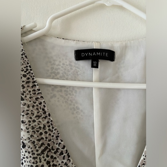 Dynamite Long Sleeve Tiered Mini Dress - Picture 2 of 4